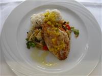Duett von Dorade mit Risotto